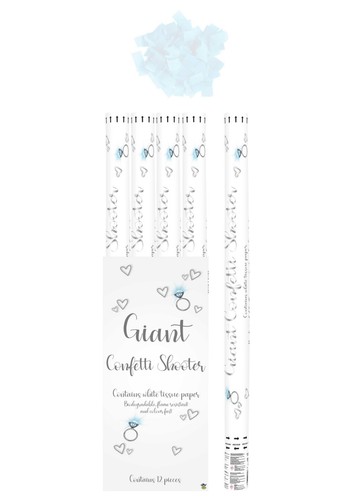 Confetti shooter 80cm white - confetti,