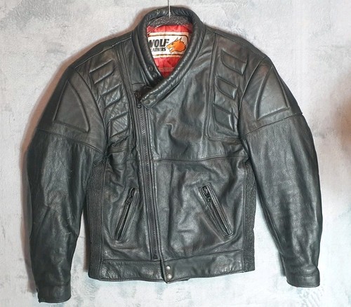 Vintage wolf leathers black - vintage,