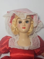 1920/30  Composition Boudoir Doll 26" Creepy Doll For Halloween FAST SHIP