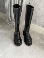 Zara Knee High Chunky Black
