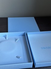 Swarovski Blue Square Necklace Box – New Empty Jewellery Gift Packaging