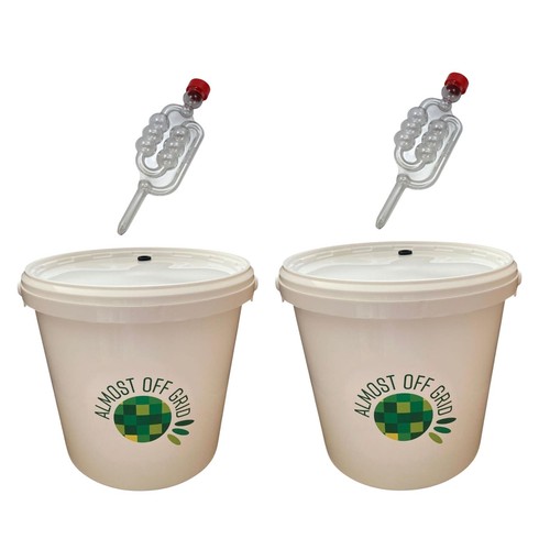 Litre fermentation buckets - 5,