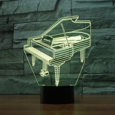 3D Piano LED Lamp