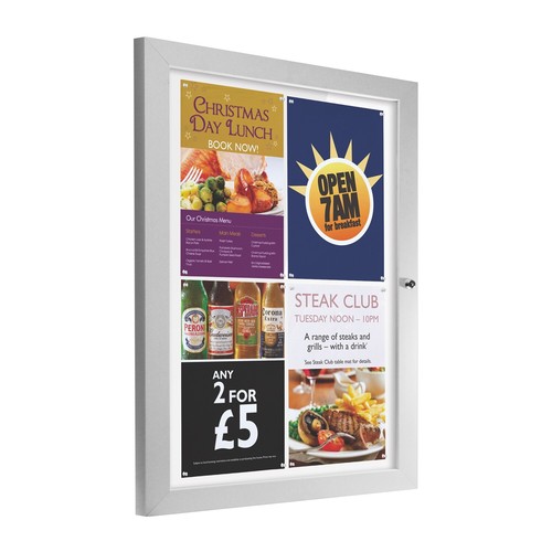 Slimlok outdoor notice board - notice,