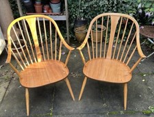 Pair Rare Vintage Ercol Model