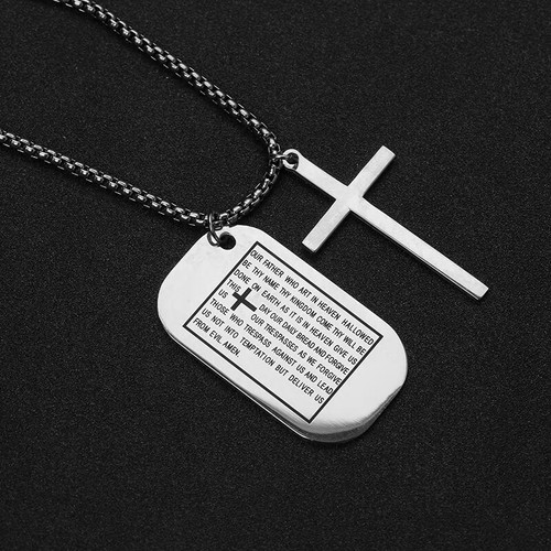 Lord prayer military dog tag - prayer,