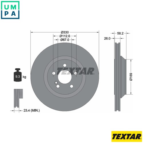 Brake disc 92197903 - brake,