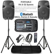 Portable DJ/PA Speaker System