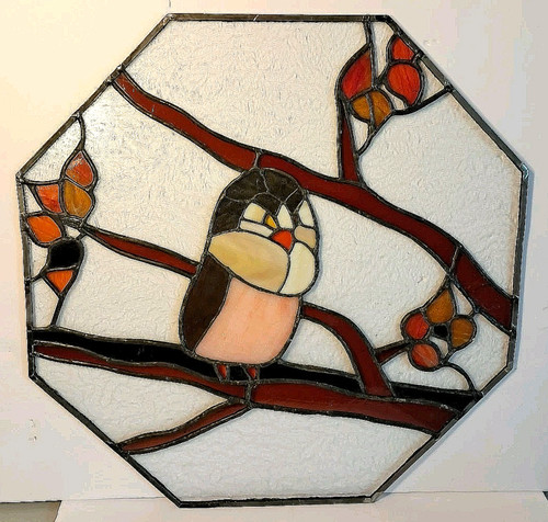 Octagon stained glass window - glass,