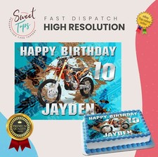 DIRT BIKE RECTANGLE EDIBLE