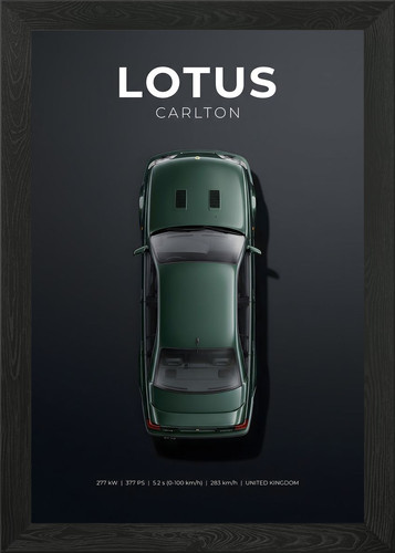 Lotus carlton top down poster - carlton,