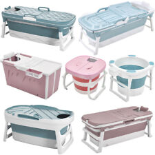 Folding Bathtub Portable Bath Tub Adult Child Warm Spa Sauna Soaking Barrel