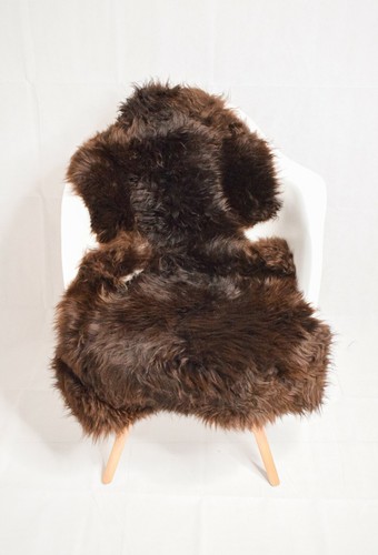 Sheepskin rug natural brown - sheepskin,