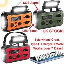 100000mAh Wind Up Solar Radio
