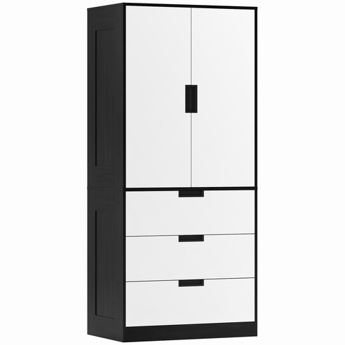 Homcom wardrobe closet - homcom, with