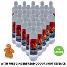 Bio Ethanol Fuel 1-48L Bioethanol for fireplaces + FREE GINGERBREAD ODOUR SHOT