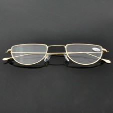 Half Moon Reading Glasses Vintage Round Readers 1.0 1.5 2.0 2.5 3.0 3.5 4.0