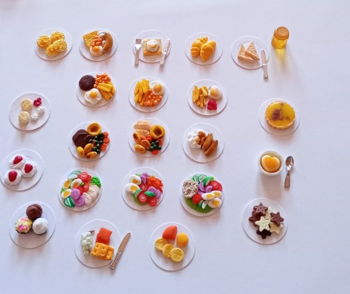 Miniature food for dolls - food,