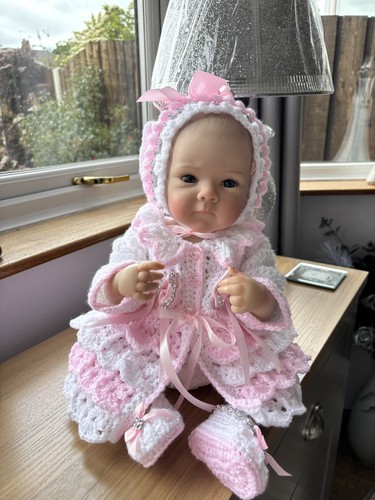 Newborn baby cardigan bonett - newborn,