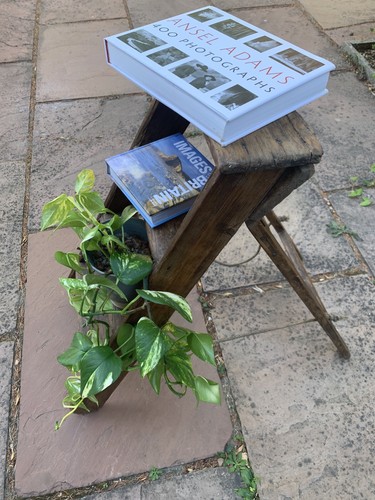 Vintage folding wooden step - wooden,