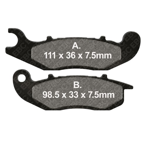 Pair brake pads sintered - pads, mx-s