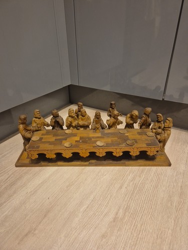 Olive wood last - supper, jesus