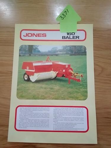 Jones balers 160 - balers,
