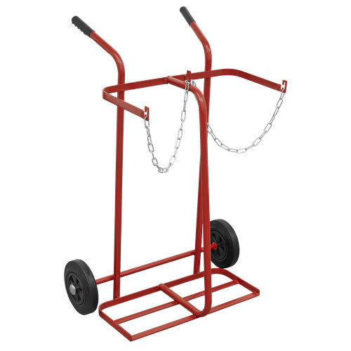 Welding bottle trolley - welding, 2-bottle
