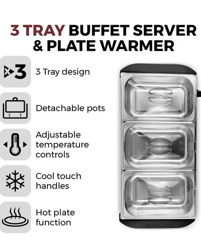 Tower buffet server - 3x, 1.5l