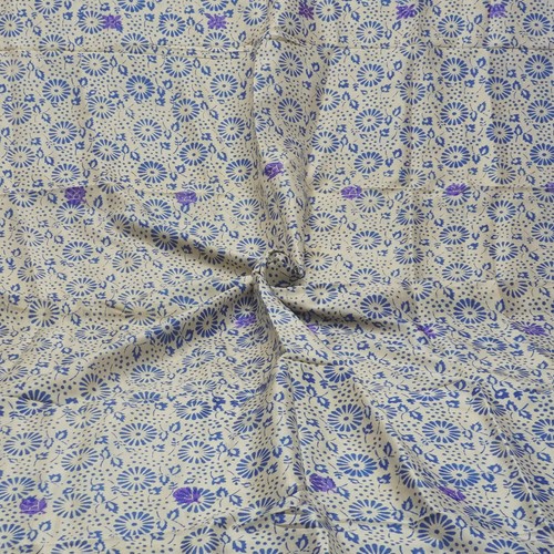 Vintage blue 100 - vintage, silk