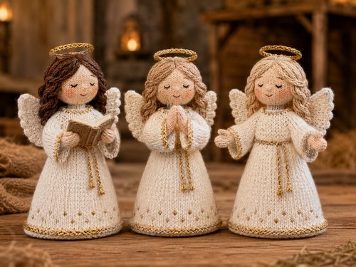 Nativity singing angel - nativity, choir