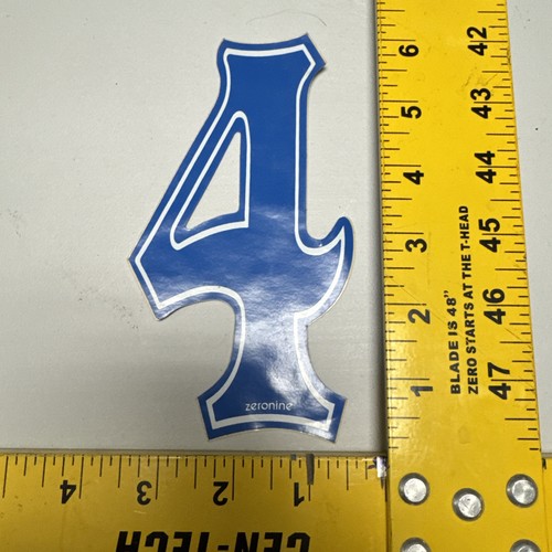 Zeronine number plate decals - number,
