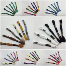 6 Skeins Trebla Embroidery Cross Stitch Thread '6 x 8 Metre Skeins' 100% Cotton 