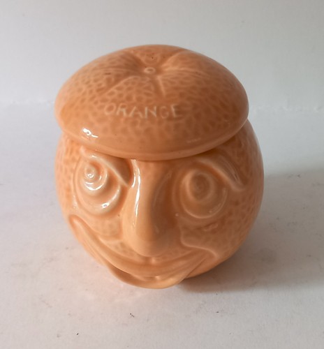 Rare sylvac face pot orange - face,