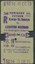 Railway ticket Exeter St