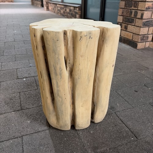 Wood log coffee table - coffee,