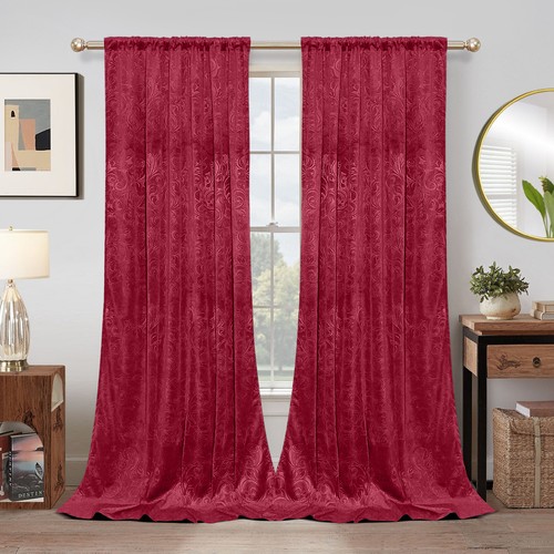 Luxury velvet curtains pair - luxury,