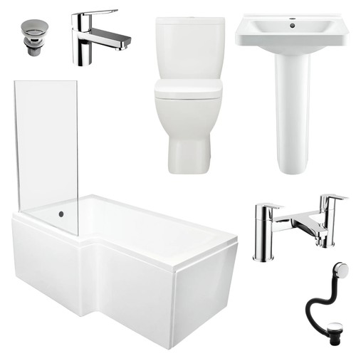 Complete bathroom suite - suite, l