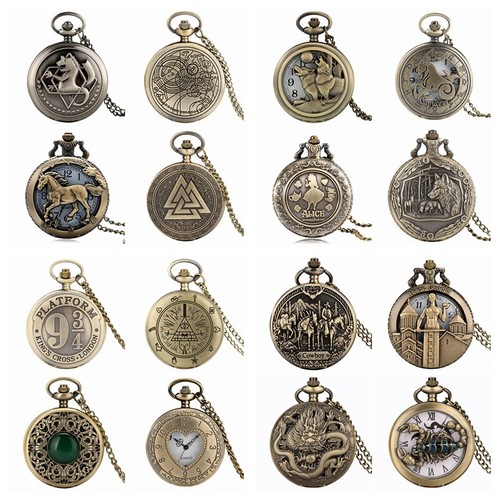 Steampunk quartz analog pocket - steampunk,