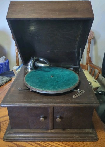 1920 30s hmv brown - brown, vintage