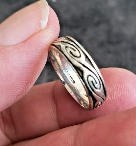 Vintage celtic wedding band - vintage, w/