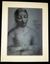 CLARA KLINGHOFFER 1900-1970 Original Ltd Edition Lithograph 1950s SIGNED Jewels