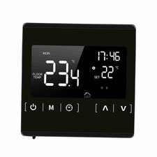 LCD Electric Underfloor Heating Thermostat Programmable Controller Touchscreen
