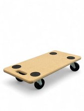 200kg Wheeled Platform Dolly Furniture Transporter Roller Trolley Wooden Board
