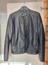 Zara Men's Faux Leather Jacket
