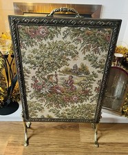 VINTAGE ENGLISH BRASS FIRE