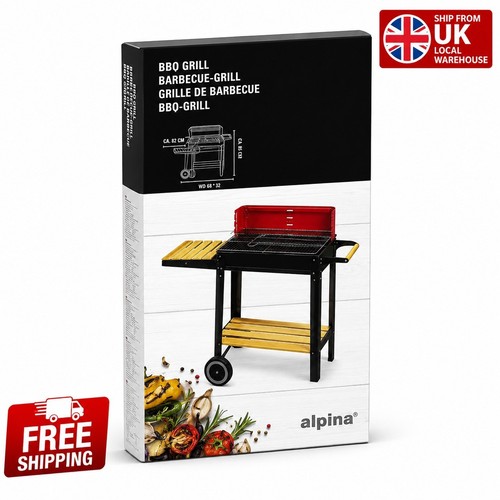Alpina half barrel steel bbq - half,