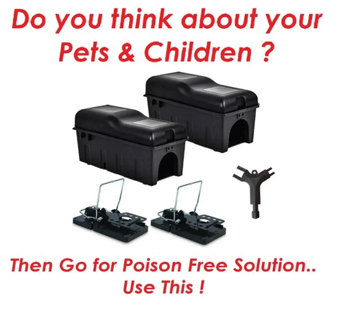 Rat snap trap safety box - trap,