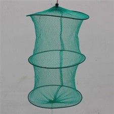 Foldable Fishing Crab Net Trap Minnow Crawfish Shrimp Mesh Cage Fish Protection