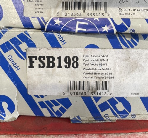 Sap fsb198 brake shoe set - sap,